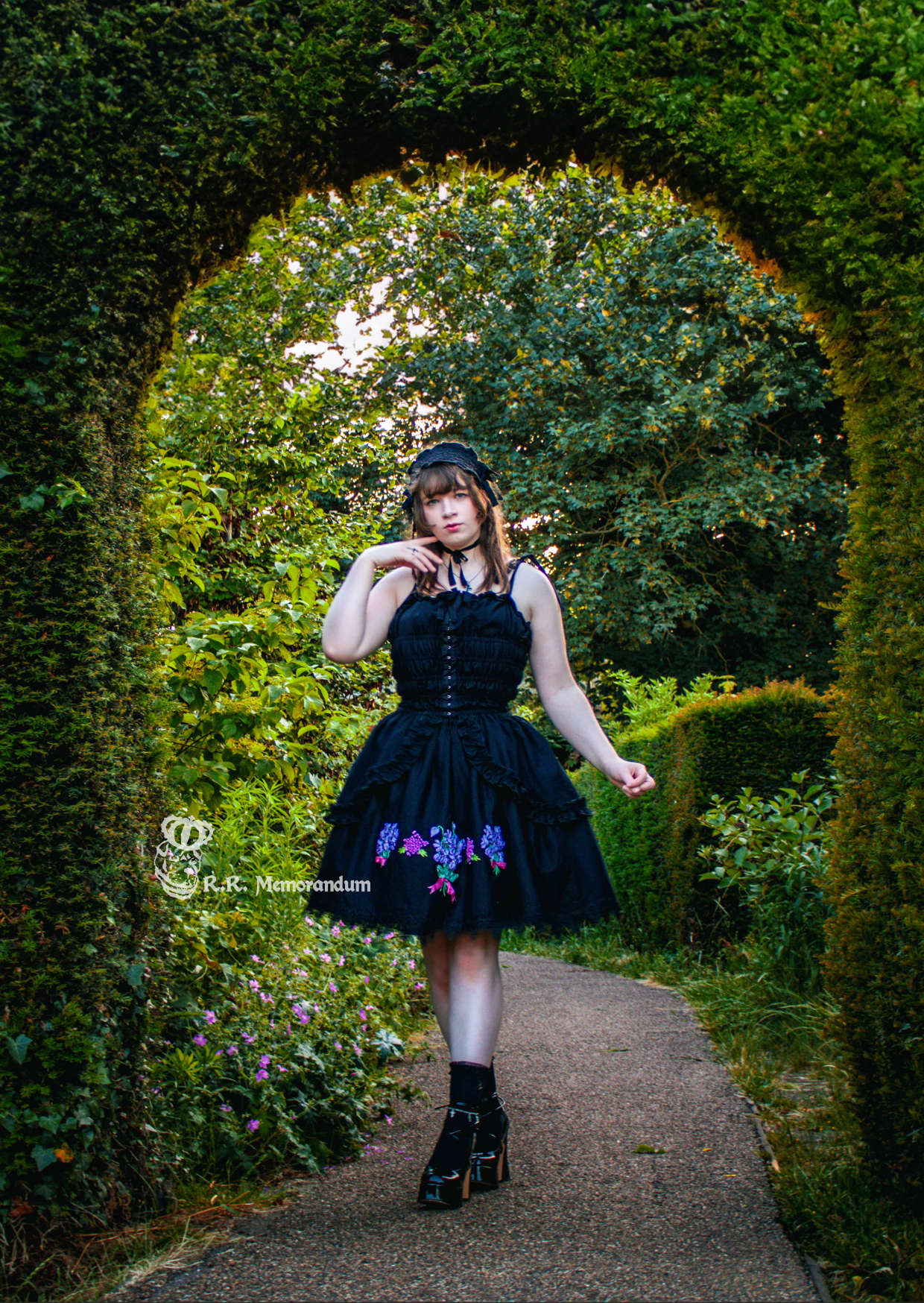 Violets for Charlotte Skirt