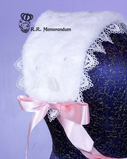 Fluffy Angel Rectangle Headdress