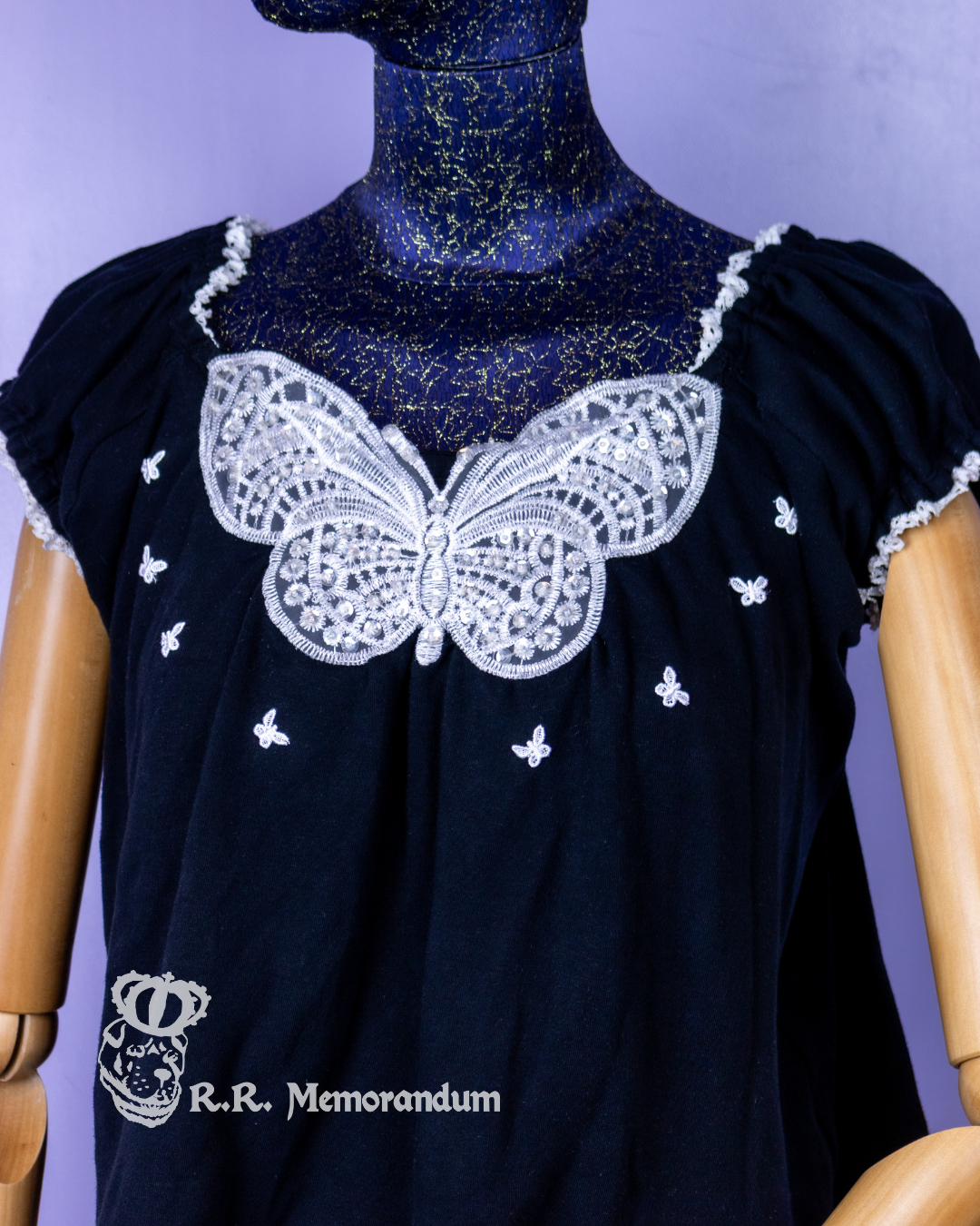 Sparkle Butterfly Babydoll Cutsew