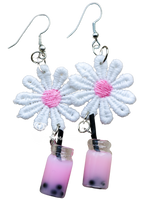 Curiosity Cabinet Creations Bubbly Boba earrings