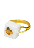 Dearly Beloved Gilded Cube Ring