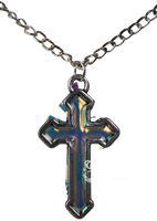 Gravelvet Resin Cross Necklace