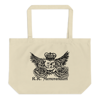 R.R. Memorandum Logo Print Large Tote (Print On Demand)