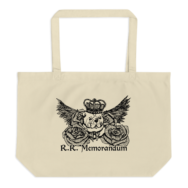 R.R. Memorandum Logo Print Large Tote (Print On Demand)